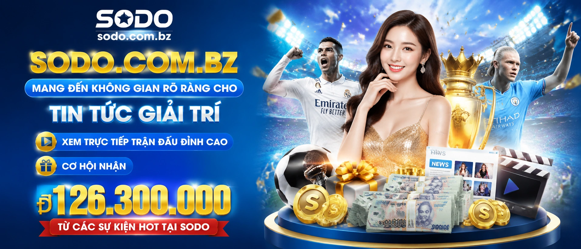 Giao diện sodo.com.bz trên màn hình lớn