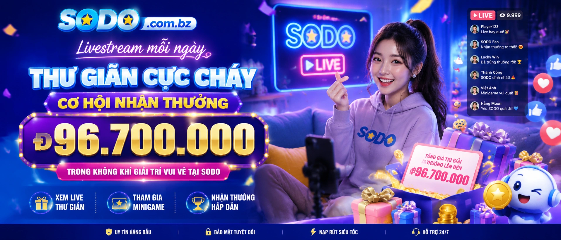 Khu vực trải nghiệm và lối vào nhanh trên sodo.com.bz