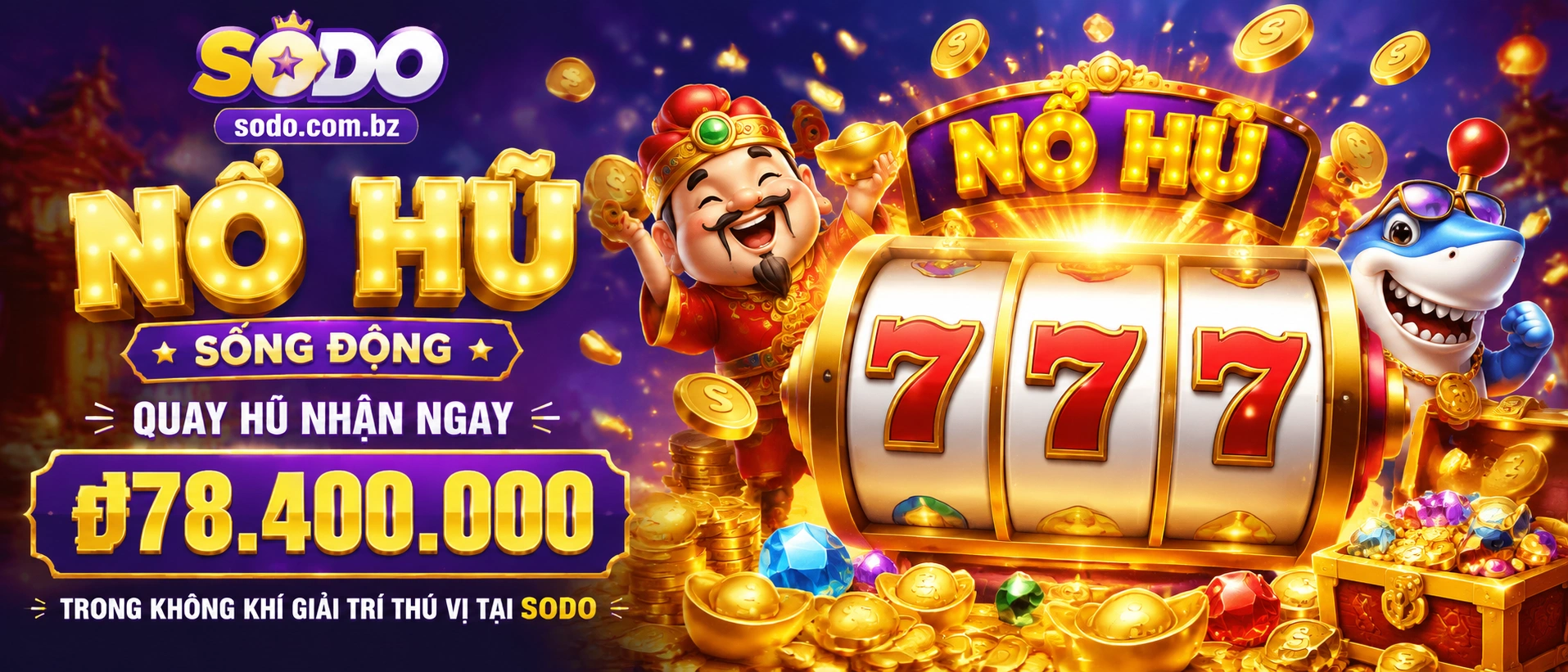 Casino Nổ Hũ category and bonus badges on mobile
